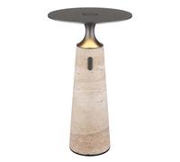Lampe de table LED variateur tactile lampe de table marbre batterie lampe de salon gris H 33,6 cm