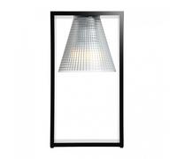 Kartell Lampe de table Light-Air 9135 transparent/noir 17x32x14 cm technopolymère E14