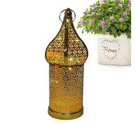 Lampe de table marocaine - Lampe de table marocaine, lanterne marocaine | décorative | Lampe LED sans fil alimentée par batterie, lampe de Table creuse sculptée pour jardin, fêtes, événements, intéri