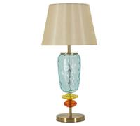 Mauro Ferretti Lampe de table colorée Ø 35 x 73 cm en verre soufflé multicolore