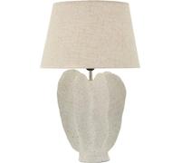 Lampe de table Mauro Ferretti, modèle Ester, finition ivoire, dimensions : diamètre 40 cm, hauteur 63 cm
