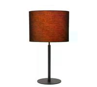 Lampe de table Maya abat-jour noir/doré E27 Lucide