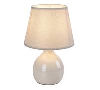 Lampe de table minimaliste beige avec abat-jour E14 40W Ingrid Rabalux