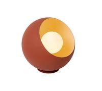 Lampe de table moderne terracotta en métal Lucide, douille E27 40W
