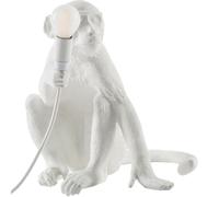 Lampe de table MONKEY SITTING 32 cm, blanc, Seletti