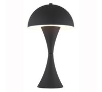 Lampe de table noire Moderne Lampe de table Lampe de chambre à coucher Lampe de chevet, interrupteur à fil, douille E27, DxH 20x36,1 cm