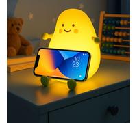 Lampe de Table pour Chambre D'Enfant Batterie Timer Fonction Tactile Jaune LED