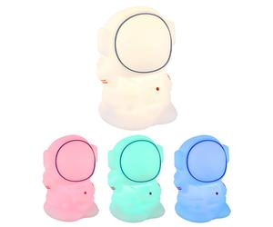 Lampe de table pour enfants Lampe de chevet LED Lampe de chevet pour enfants Astronaute, changement de couleur RGB, variateur tactile, minuterie, LxH10,4 x 14 cm