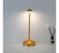 Lampe de Table Rechargeable créative salle à manger tactile Led hôtel Bar café Pina lampe de Table lampe de bureau décorative-gold