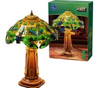 Lampe de table rétro en vitrail, 1067 pièces