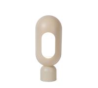 Lampe de table rétro taupe ovale E27 40W BARRIS Lucide