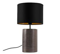 Lampe De Table Lampe De Salon Lampe De Lecture Bronze Céramique Tissu H 43 Cm