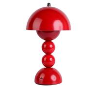 Lampe de table sans fil, 3 couleurs à intensité variable et contrôle tactile, lampe de bureau rechargeable de chevet, lampe champignon portable alimentée par batterie pour chambre à coucher, table de