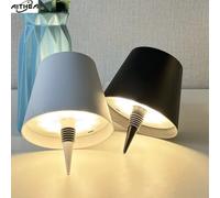 Lampe de table sans fil AITHEA à LED pour bouteille de vin, rechargeable, avec interrupteur tactile, veilleuse pour la décoration de cafés, bars, clubs et restaurants 1pc Gold