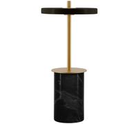 Lampe de table sans fil ASTERIA MOVE 25 cm, noir, marbre, Umage