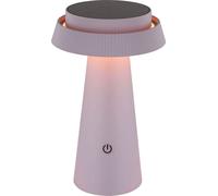 Lampe de table sans fil Batterie Lampe de table solaire Extérieur Lampe solaire Rose LED 36624P