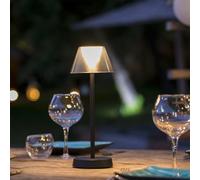 Lumisky Lampe de table sans fil LED blanc chaud BEVERLY BLACK H34cm