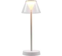 Lumisky Lampe de table sans fil BEVERLY LED blanc chaud Plastique H34 cm Blanc
