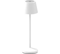 Lumisky Lampe de table sans fil EMILY – LED blanc chaud dimmable – Blanc H25cm