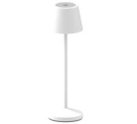 Lumisky Lampe de table sans fil EMILY – LED blanc chaud dimmable – Blanc H25cm
