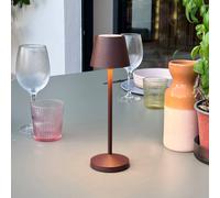 Lumisky Lampe de table sans fil EMILY H25 cm LED blanc chaud dimmable Rouille