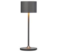 Lampe de table sans fil FAROL MINI 19,5 cm, LED, gunmetal, aluminium, Blomus