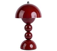 Lampe de table sans fil, lampe de chevet rechargeable à commande tactile et variable en 3 couleurs, lampe portable à pile en forme de champignon pour table de nuit, cuisine, bureau, décoration