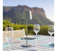 Lampe de table sans fil - LUMISKY - KELLY OLIVE - Aluminium vert - LED blanc dimmable - Rechargeable - H38 cm