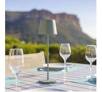Lampe de table sans fil - LUMISKY - KELLY OLIVE - Aluminium vert - LED blanc dimmable - Rechargeable - H38 cm