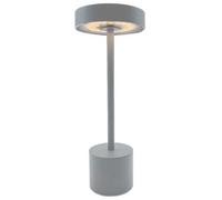 Lumisky Lampe de table sans fil ROBY GREY Touch Aluminium LED H30 cm Gris clair