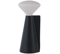 Lampe de table sans fil MANTLE 19 cm, noir, acier inoxidable, Tala