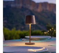 Lumisky Lampe de table KELLYL MINI VINTAGE tactile sans fil LED aluminium blanc dimmable H22cm