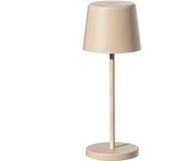 Lumisky Mini lampe de table touch sans fil en aluminium beige LED KELLYL MINI SAND blanc dimmable H22cm