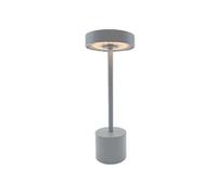 Lumisky Lampe de table sans fil ROBY GREY Touch Aluminium LED H30 cm Gris clair