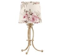 Lampe de table SARA écru-rose 1xE27x20W en métal, dimensions : 42x22x22 cm, IP20, Jupiter