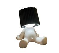 Lampe de Table Shy Boy, Lampe de Nuit Créative Shy Boy LED, Décoration de la Maison Cadeau Original pour Chambre, Cadeaux de Noël et de la Saint-Valentin (Noir)