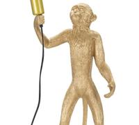 LAMPE DE TABLE SINGE OR