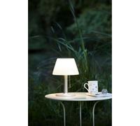 Lampe de Table Solaire, 100 Lumens, Plastique et Inox, 20 x 28 cm, 8 Heures d'Éclairage, GALIX G2