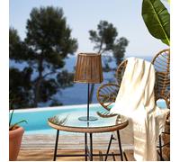 Lampe De Table Solaire - Home Deco Factory - Beige - H40 Cm