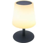 Lampe de Table Solaire Rechargeable LED, LUMISKY STANDY TINY SOLAR, H25 cm, Blanc Chaud et Blanc Dimmable