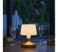 Lumisky Lampe de table tactile HELEN Sans fil LED dimmable Doré H21 cm