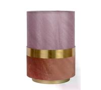Lampe de table tube lin rose E14 Extravaganza Lucide