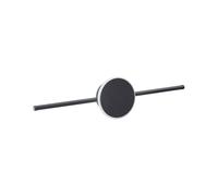 Lampe de Tableau et Miroir pour Salle de Bain Métal Acrylique et Silicone Noir