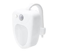 Lampe de toilette avec détecteur de mouvement - ABS 16 couleurs activées par capteur de couleur | Lampe d'éclairage de cuvette de toilette | Accessoire lumineux à détection automatique - Accessoire