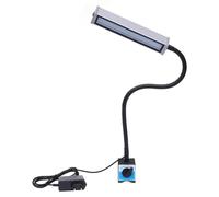 Lampe de travail à LED - Lampe pour machine avec embase magnétique - IP67 - 60 LED - Flexible de 50 cm - Prise européenne 220 V - 6000–6500 K (blanc froid)