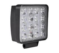 Lampe de travail carrée 12/24 V, 48 W et 2 800 lumens, IP67. Noir