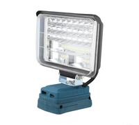 Lampe de travail LED 12,7 cm 48 LED rechargeable avec port USB Tête rotative Projecteur portable pour camping en plein air atelier (B)