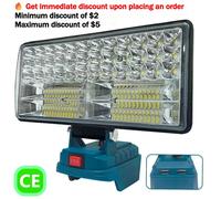 Lampe de travail LED 3/4/8 pouces pour Makita, lampe à batterie Li-ion 14.4V 18V avec USB, lampe de poche d'extérieur, lanterne, lumière d'urgence pour le Camping Universal Lamp