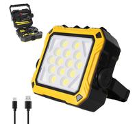 Lampe de travail LED, 3000 lumens, avec coffret à outils intégré et batterie