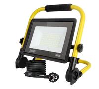Lampe de travail LED 50W, lampe de travail portable ultra-lumineuse, température de couleur 6000K, étanchéité IP66, prise standard européenne, comprend un câble de 3,5 mètres et un interrupteur.